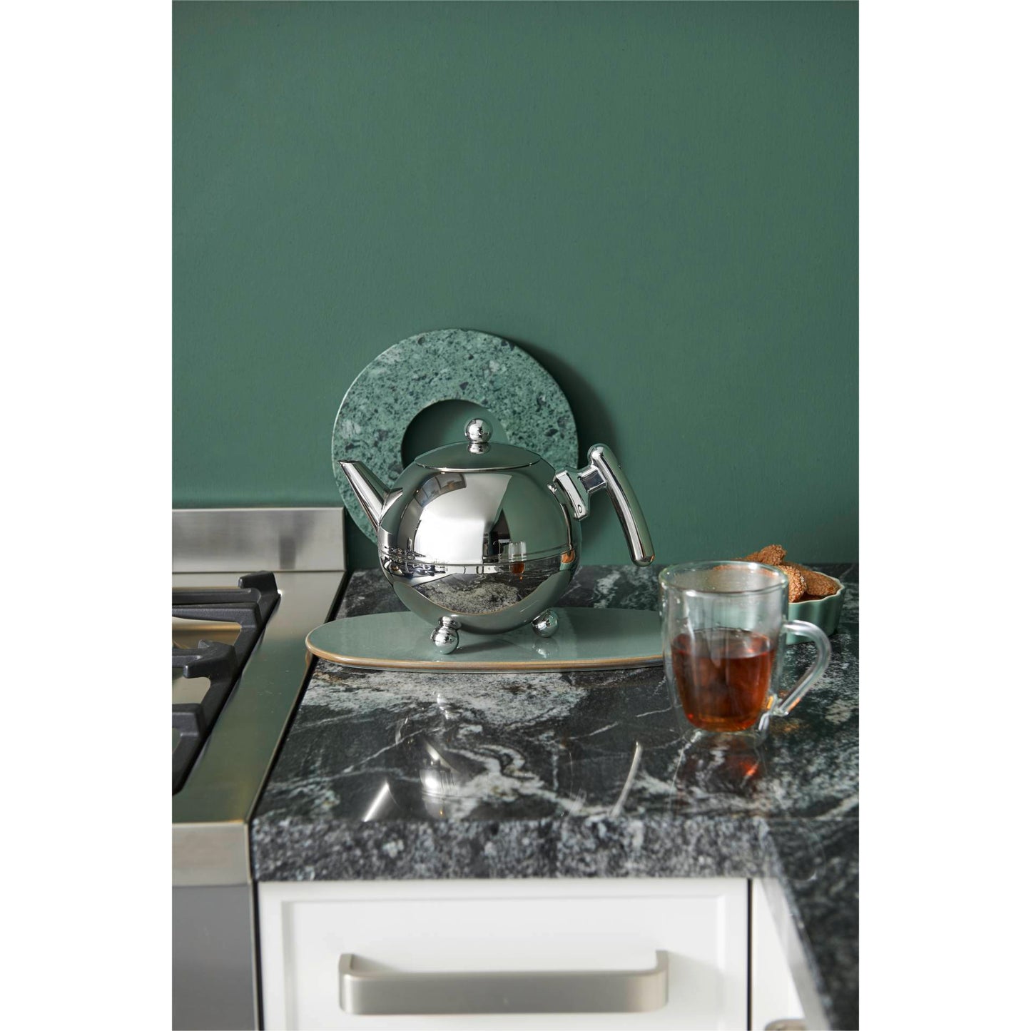 Bredemeijer Teapot Bella Ronde 1,2l chromium fittings    1304CH