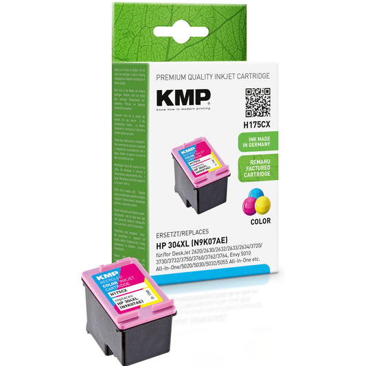 KMP H175CX ink cartridge color compatible mit HP N9K07AE 304 XL