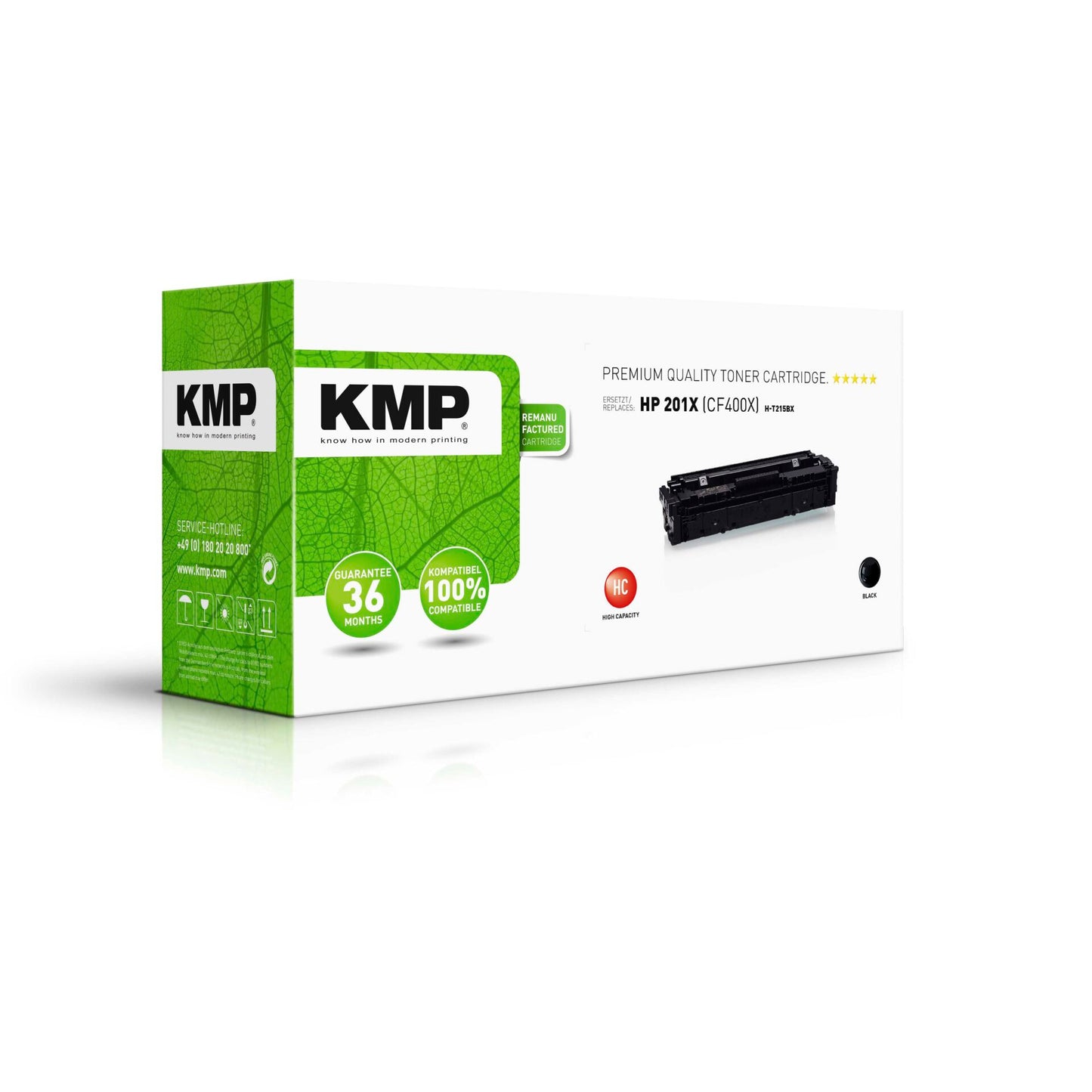 KMP H-T215BX Toner black compatible with HP CF 400 X