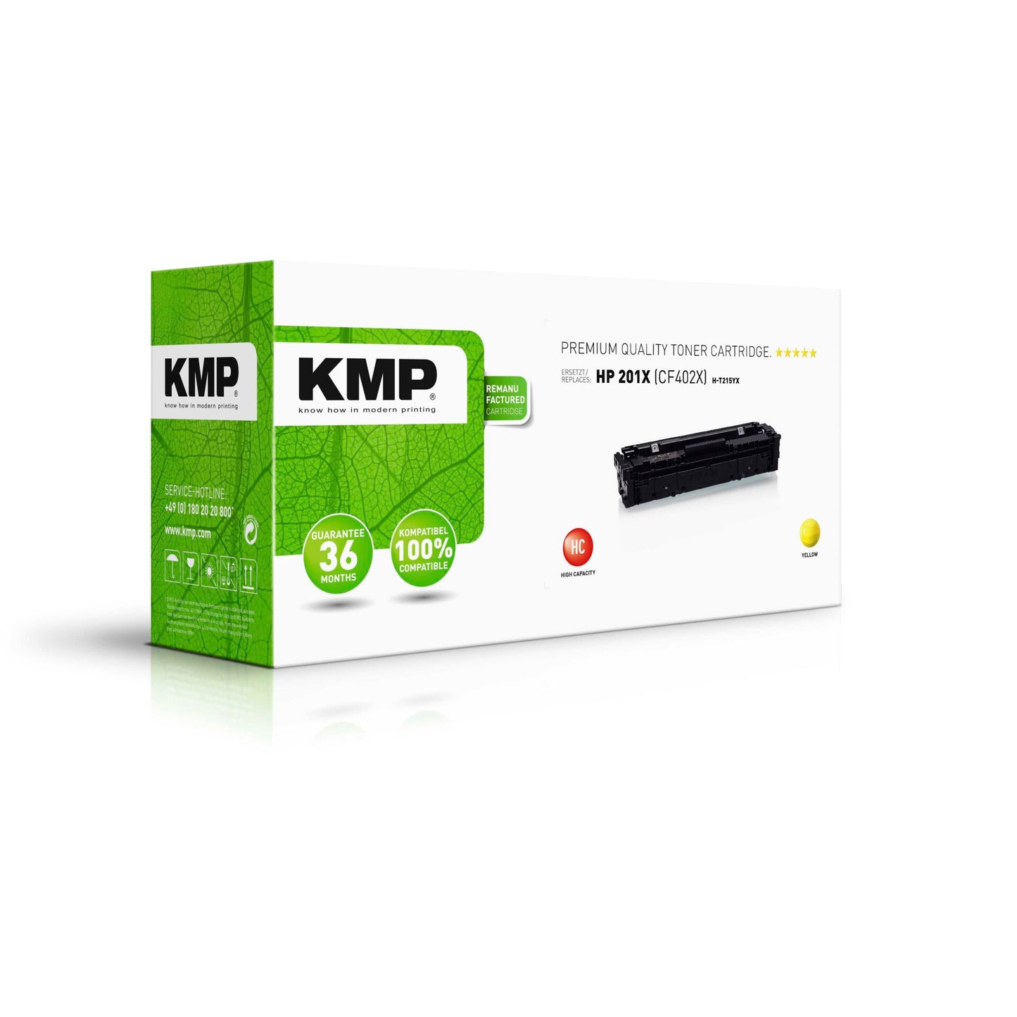 KMP H-T215YX Toner yellow compatible with HP CF 402 X