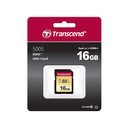 Transcend SDHC 500S         16GB Class 10 UHS-I U1 V30
