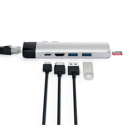 Satechi Type-C Pro Hub 4K HDMI with Ethernet silver