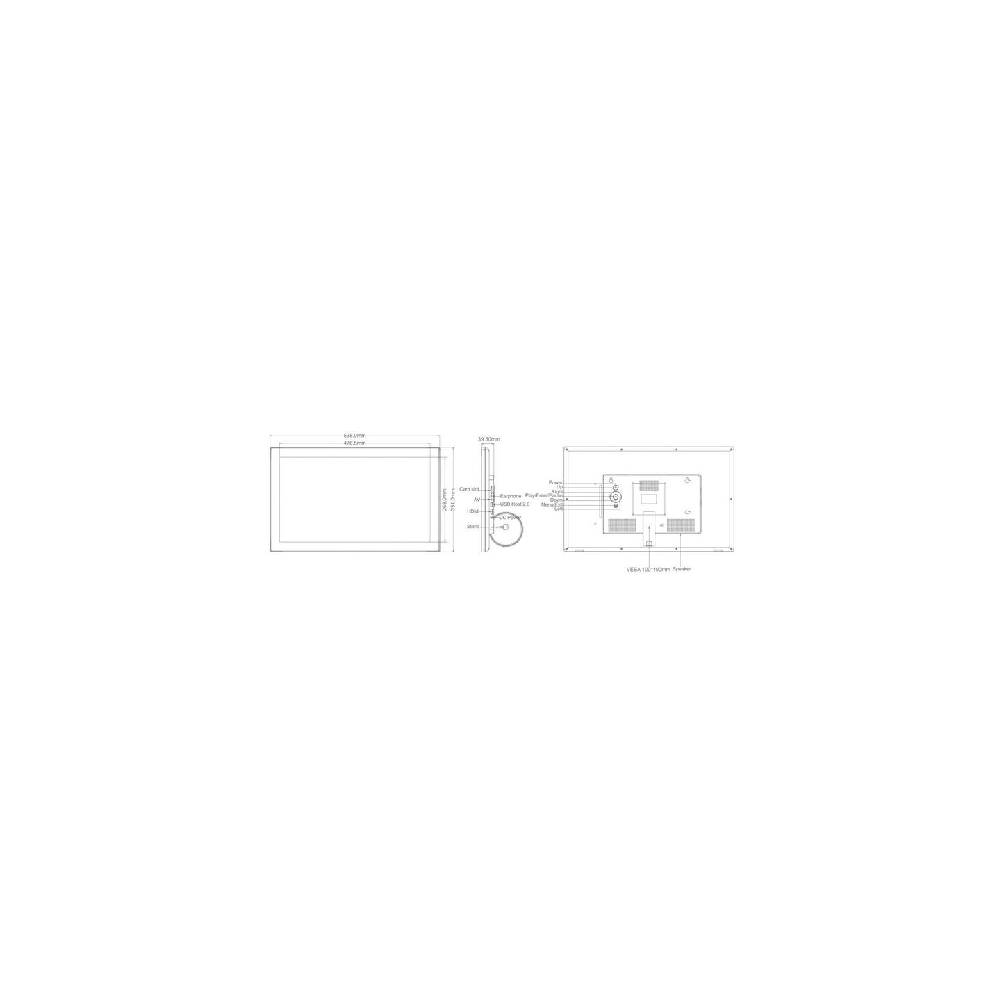 Braun DigiFrame 215 Business Line 54,61cm (21,5 )