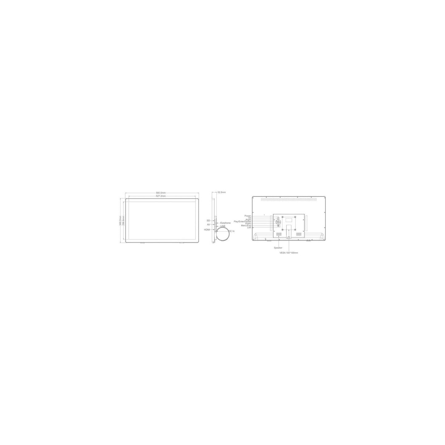 Braun DigiFrame 240 Business Line 60,96cm (24,0 )