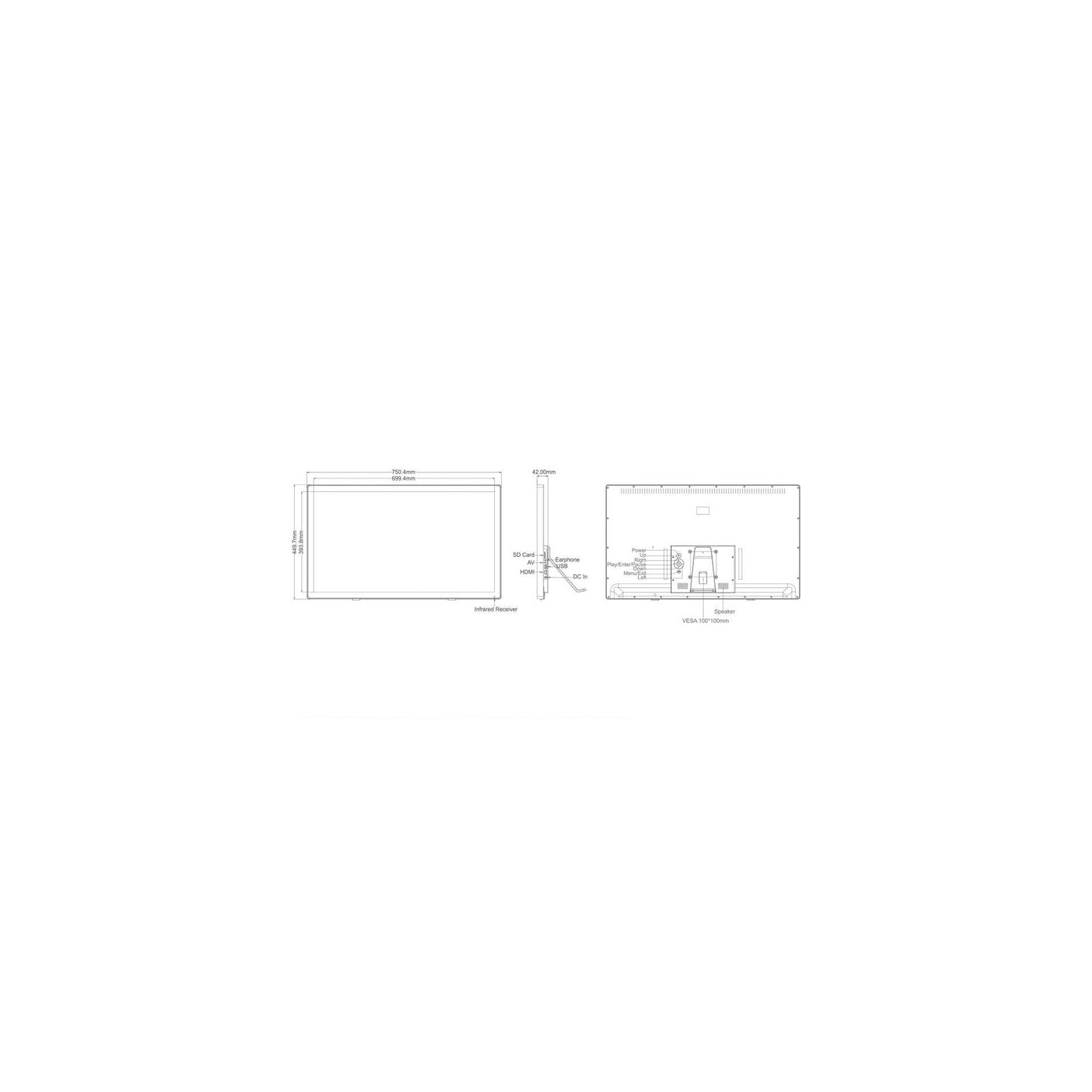 Braun DigiFrame 320 Business Line 81,28cm (32,0 )