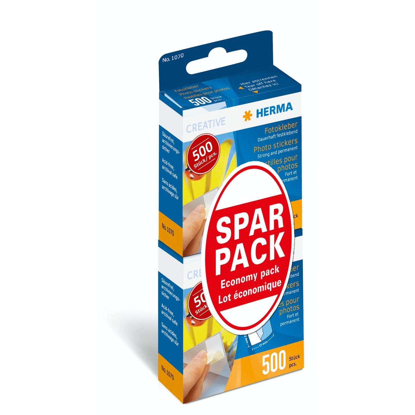Herma Photo Stickers Twin Pack 2x500 pcs                   1075
