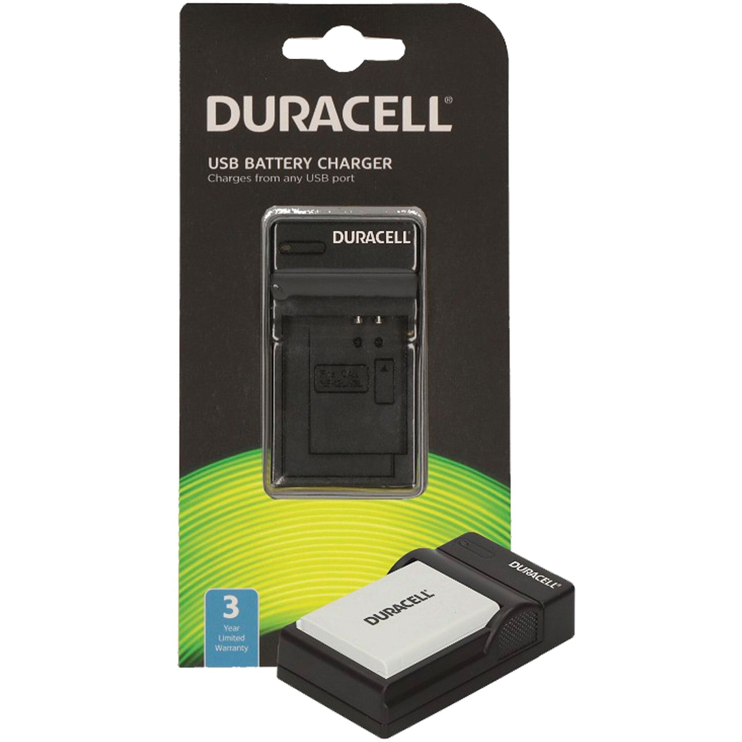 Duracell Charger with USB Cable for DR9641/EN-EL5