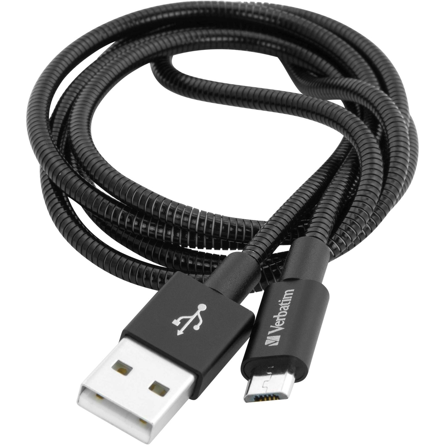 Verbatim Micro USB Cable 100cm Sync&Charge black, stainl.steel
