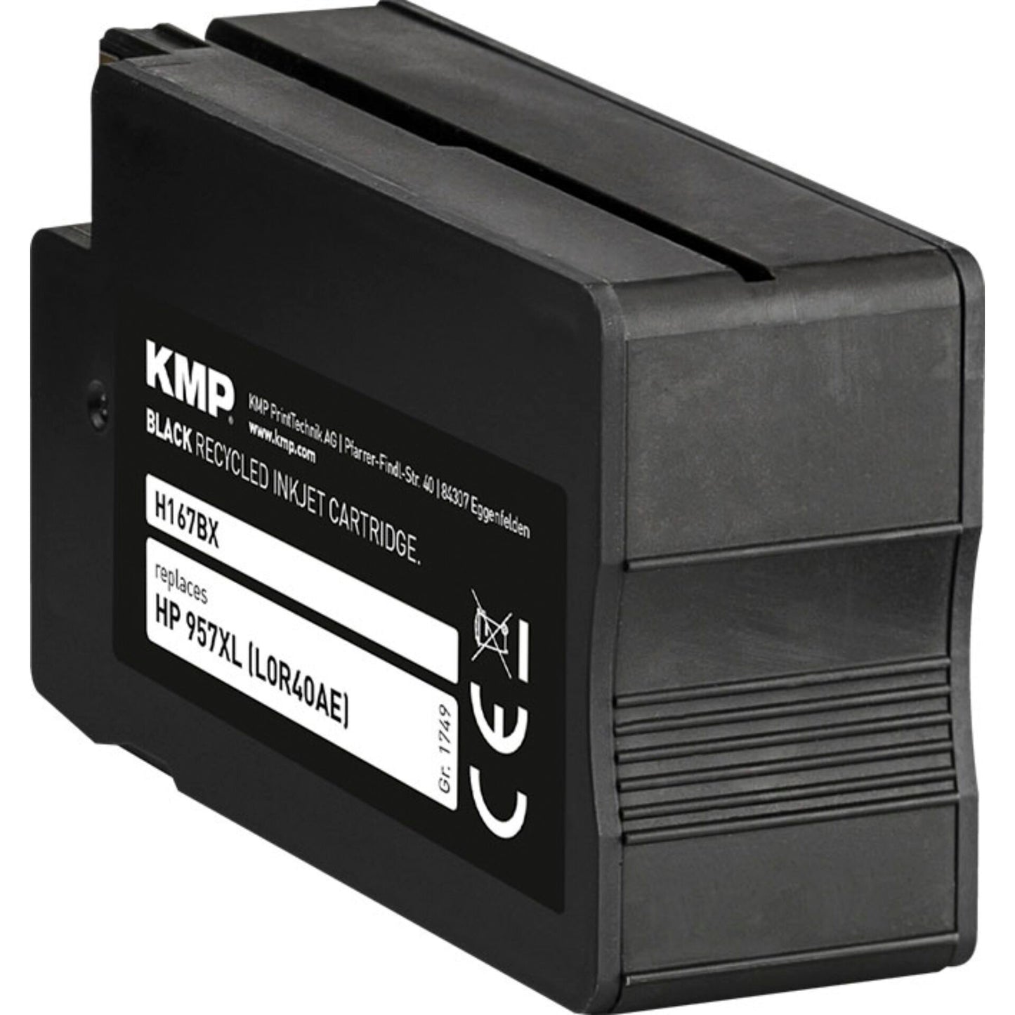 KMP H167BX ink cartridge black compatible w.  HP L0R40AE 957 XL