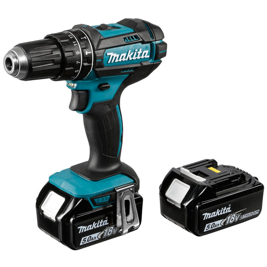 Makita DHP482RTJ 18V 2x Akku Cordless Combi Drill