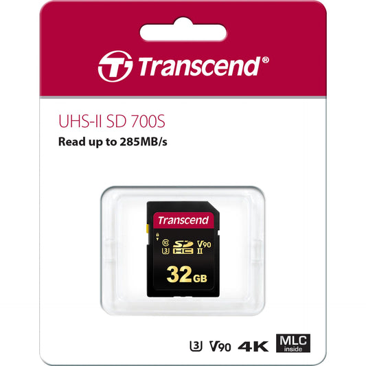 Transcend SDHC 700S         32GB Class 10 UHS-II U3 V90