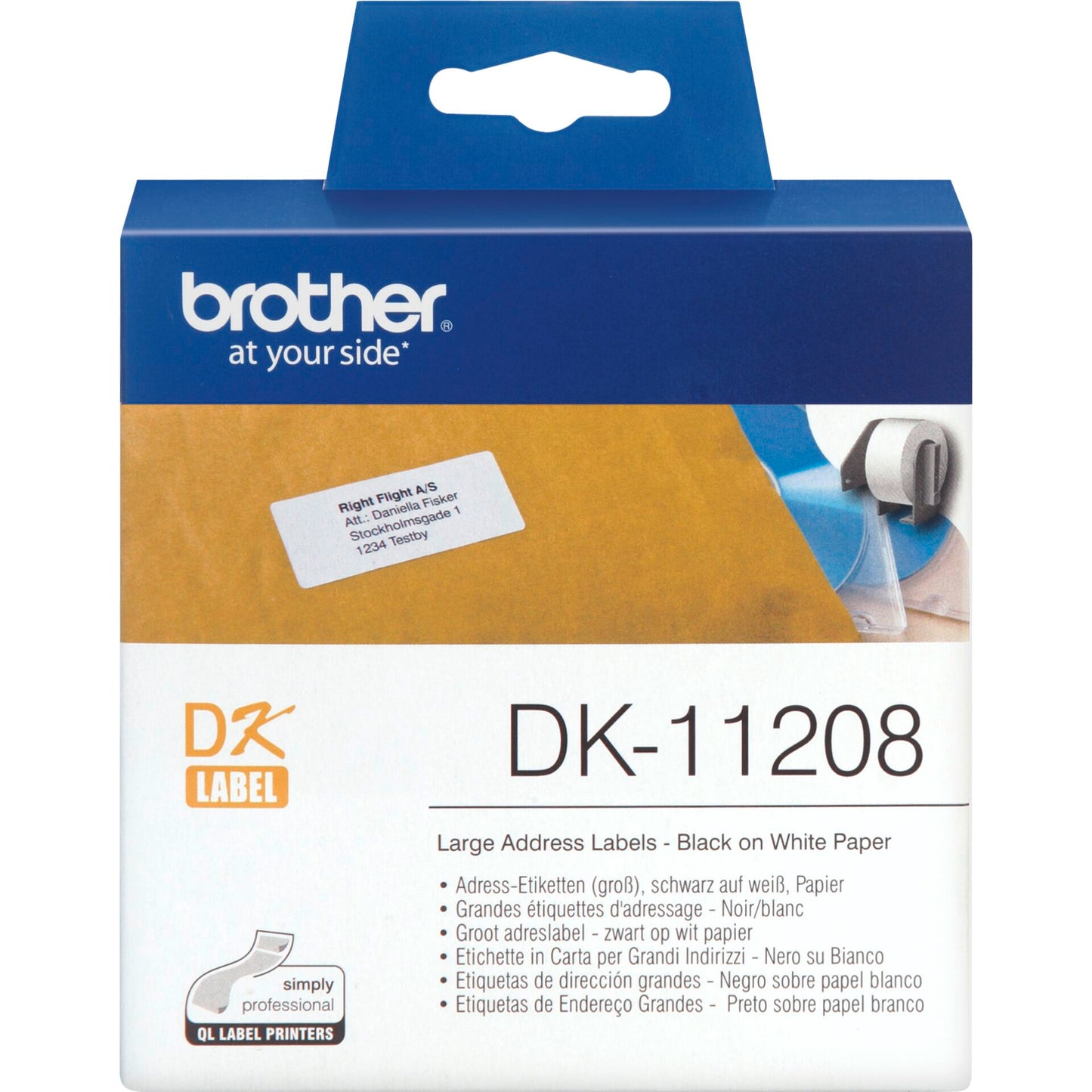 Brother Large Address Labels DK-11208