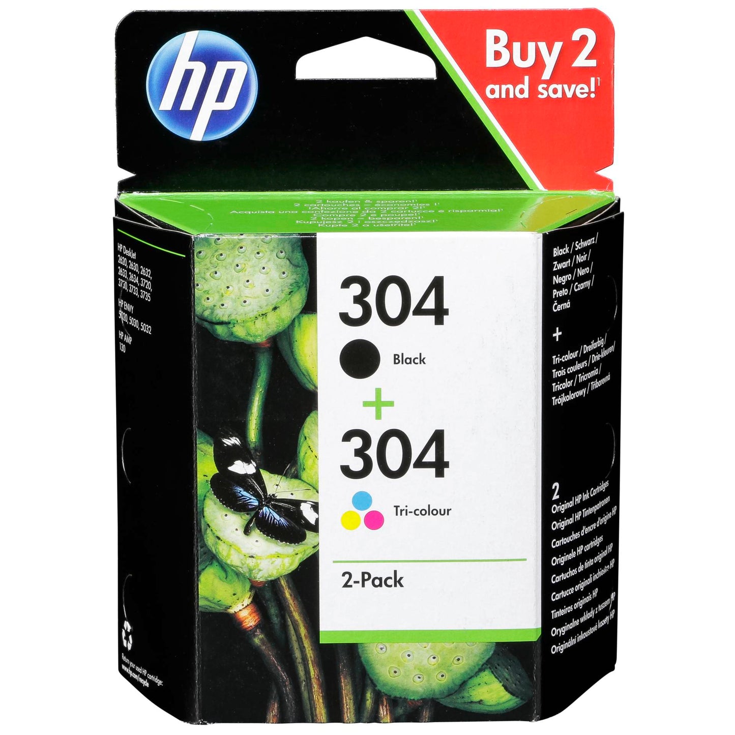 HP 3JB05AE ink cartridges black/3 colors No. 304