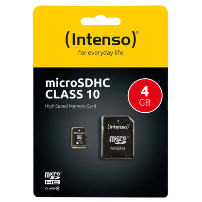 Intenso microSDHC            4GB Class 10