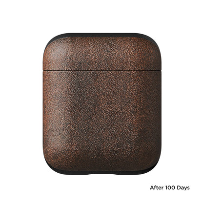Nomad Airpod Case Leather Rustic Brown