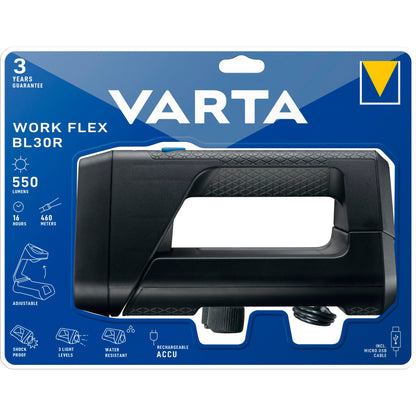 Varta Work Flex BL30R Light Rechargeable Hand Lamp