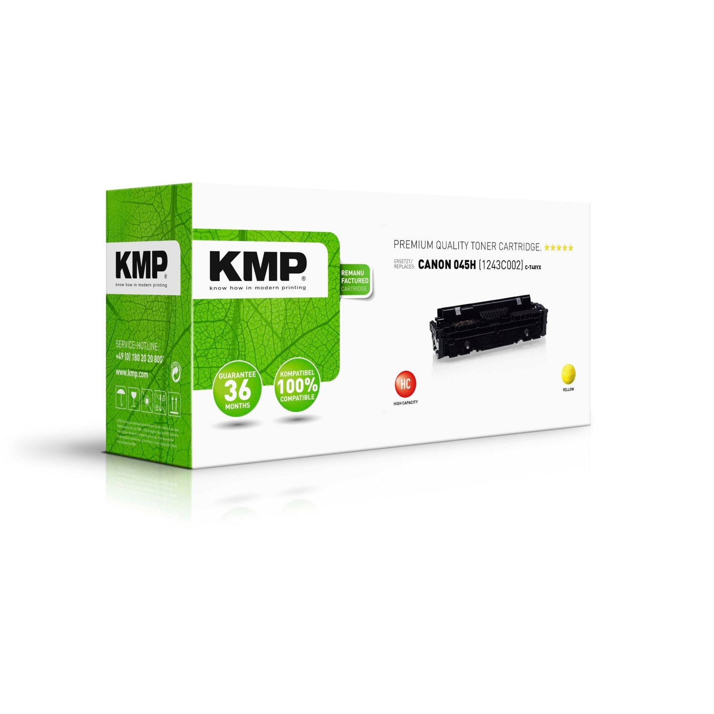 KMP C-T40YX Toner yellow compatible with Canon 045 H