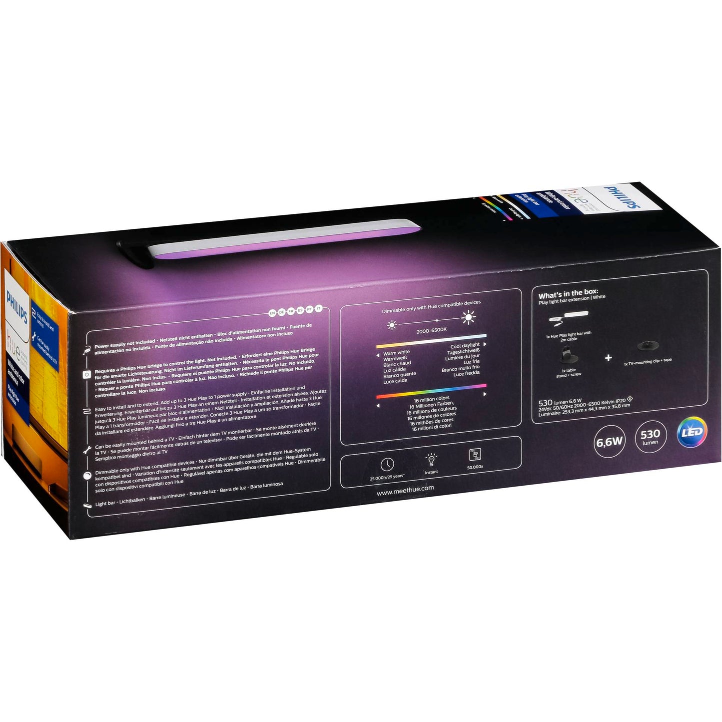 Philips Hue Play WACA Light Bar Extension white