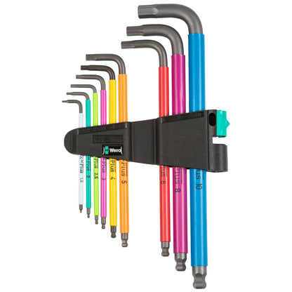 WERA 950 SPKL/9 SM N Multicolor Hex-Plus Hex Key Set High Torque