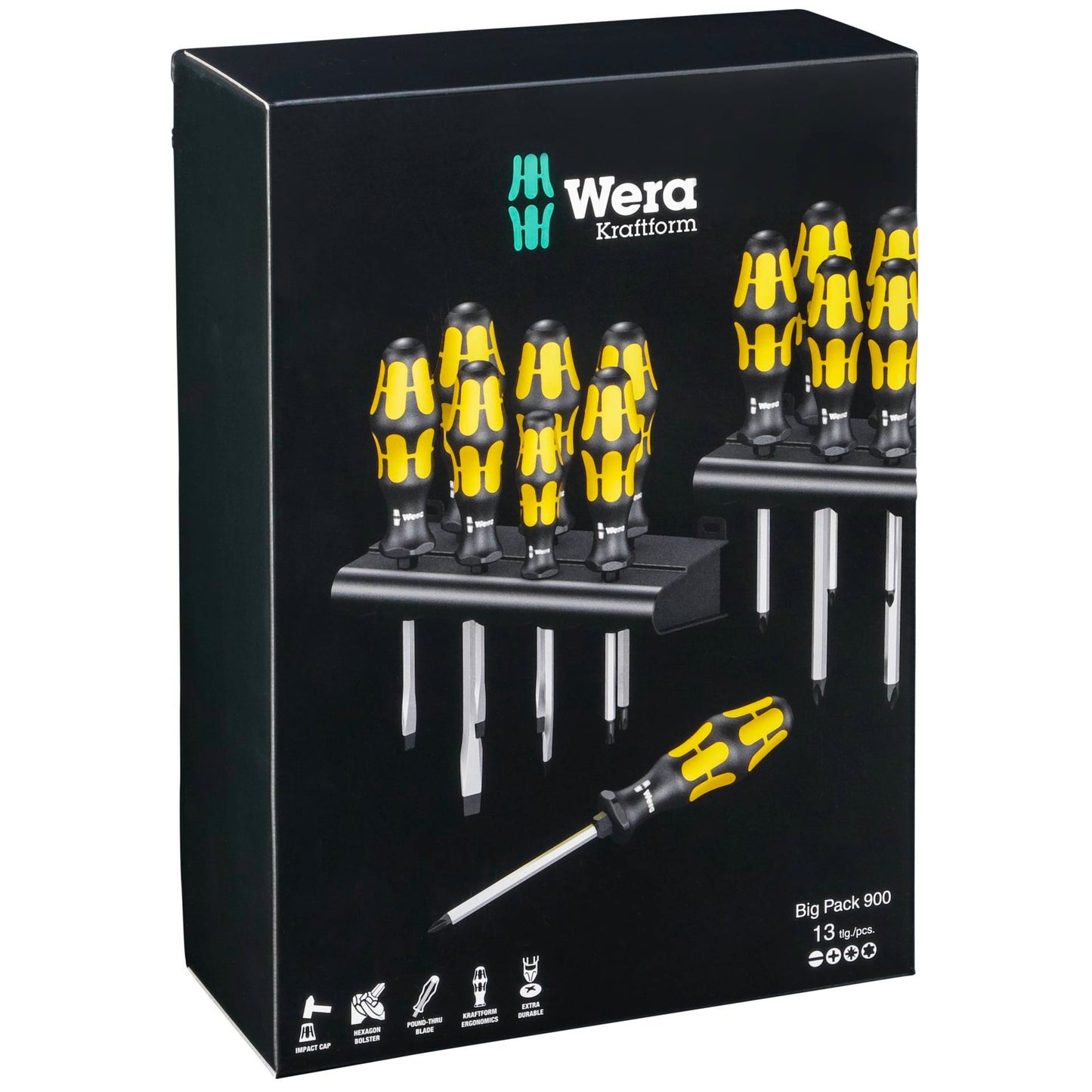 WERA Kraftform Big Pack 900 Screwdriver Set 13 parts