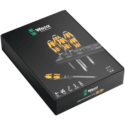 WERA 932/6 Kraftform Screwdriver Set with Rack
