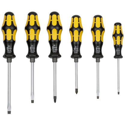 WERA 932/6 Kraftform Screwdriver Set with Rack