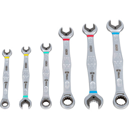 WERA Joker Set 6 parts Ratchet Combination Wrenches