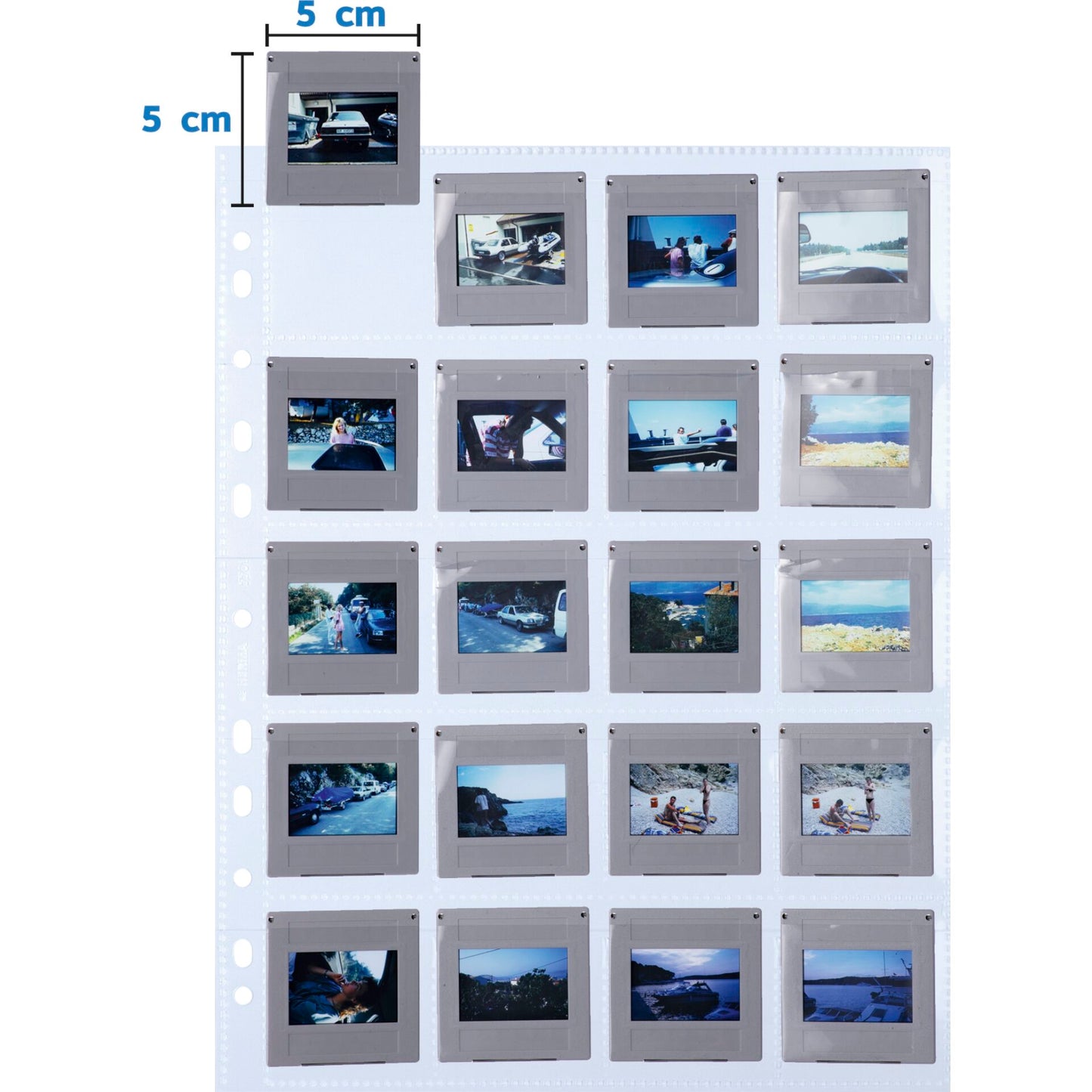 Herma Slide pockets 5x5 10 sheets clear 7701