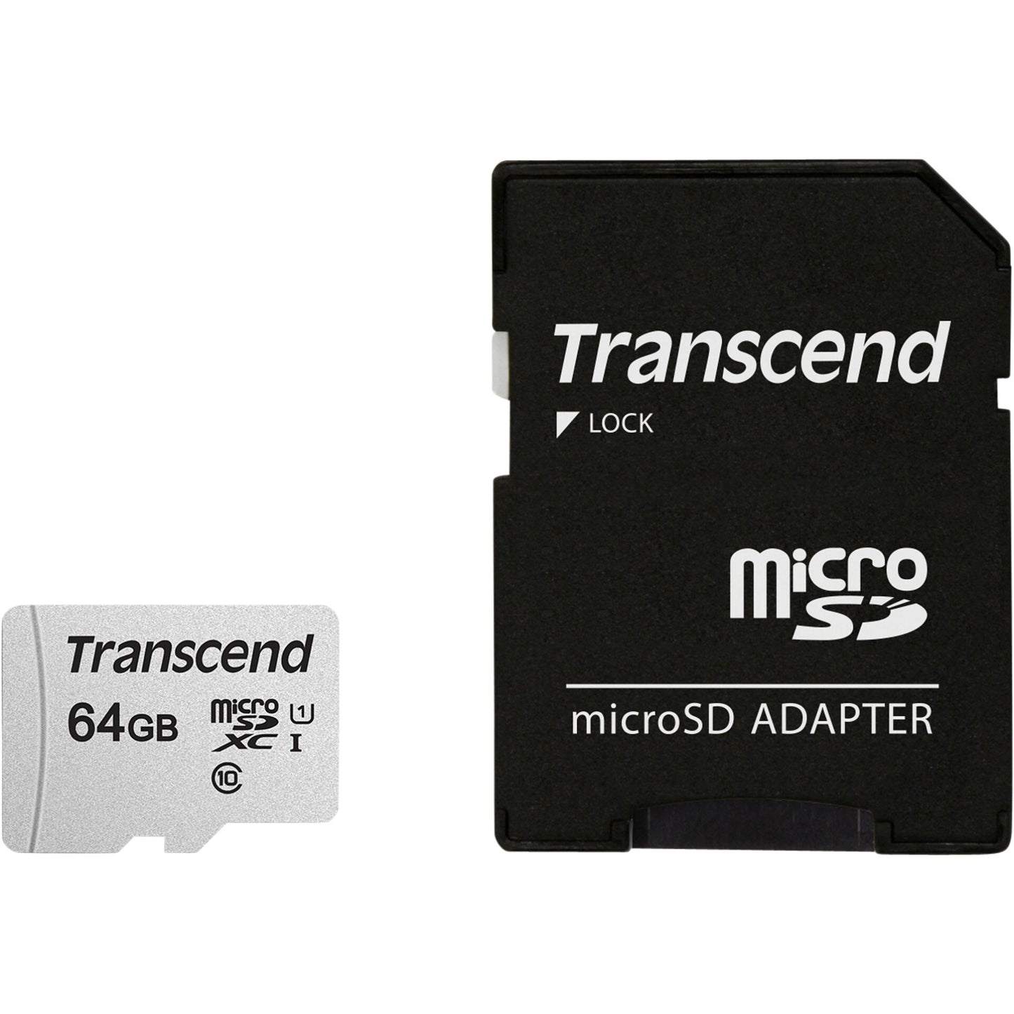 Transcend microSDXC 300S-A  64GB Class 10 UHS-I U1