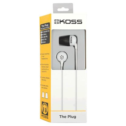 Koss The Plug Colors white