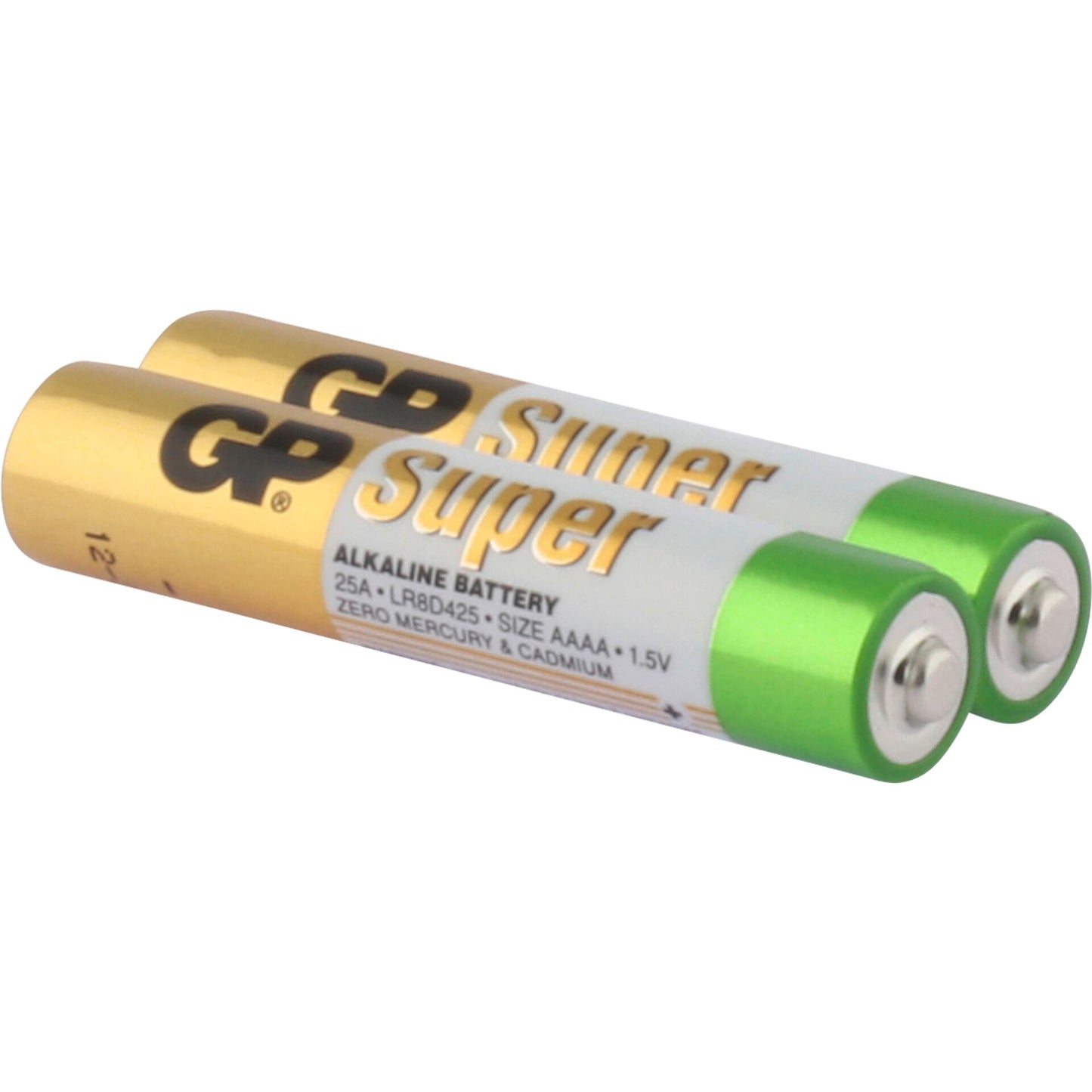 1x2 GP Super Alkaline AAAA Batteries 03025AC2