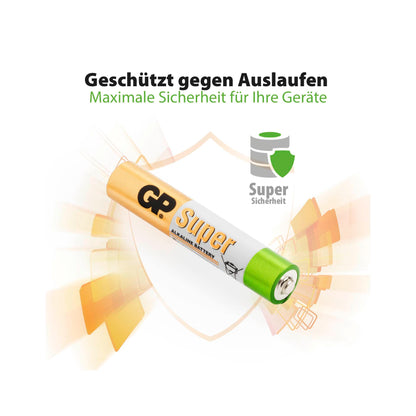 1x2 GP Super Alkaline AAAA Batteries 03025AC2