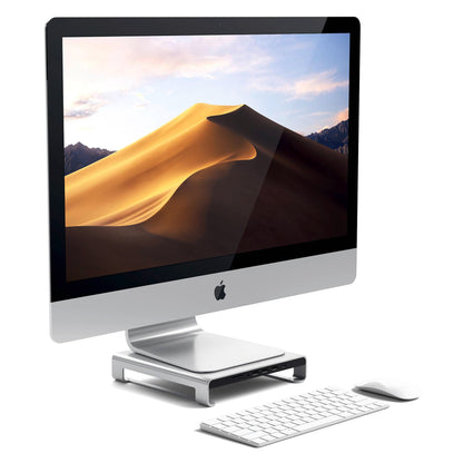 Satechi Aluminum Monitor Stand Hub for iMac silver