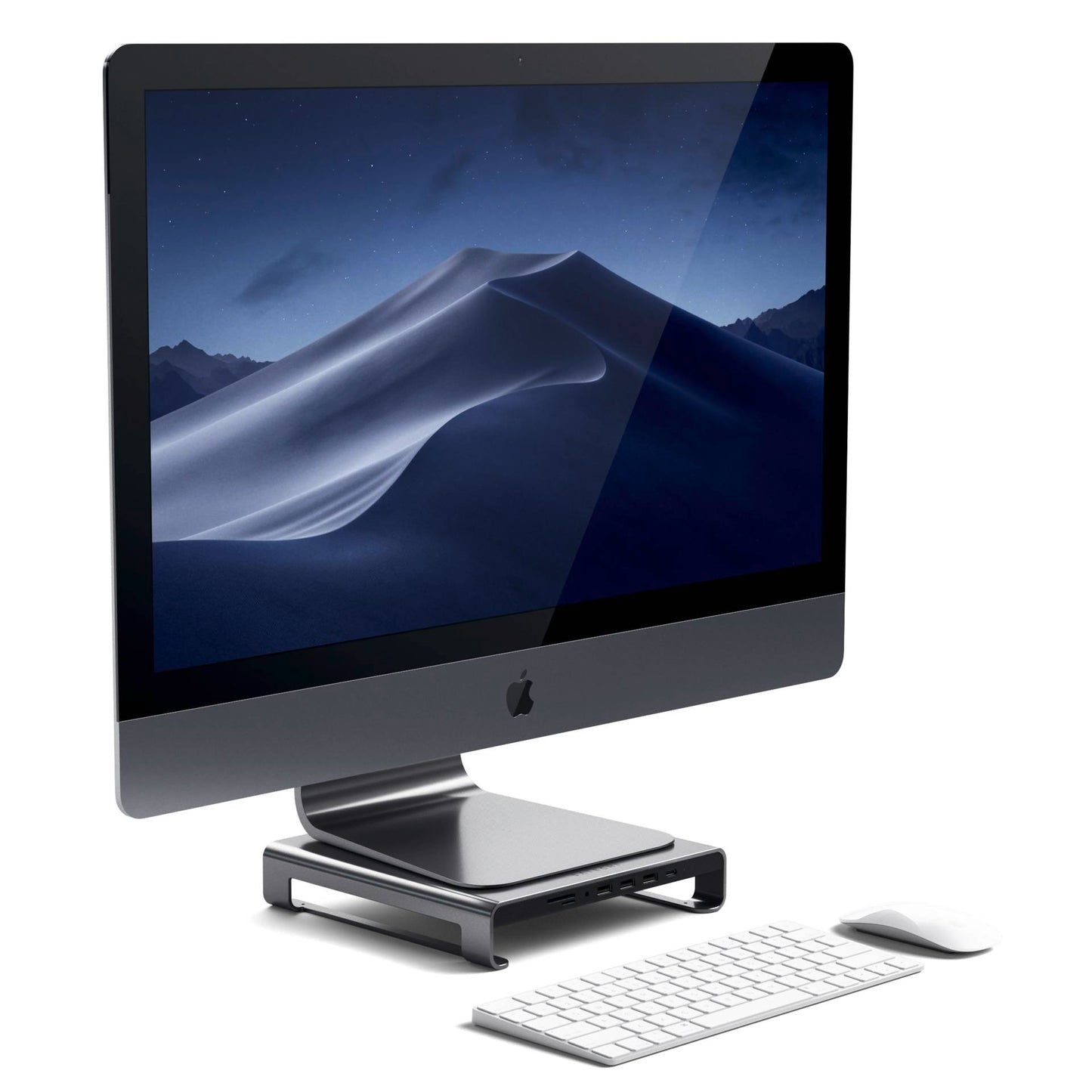 Satechi Aluminum Monitor Stand Hub for iMac space gray