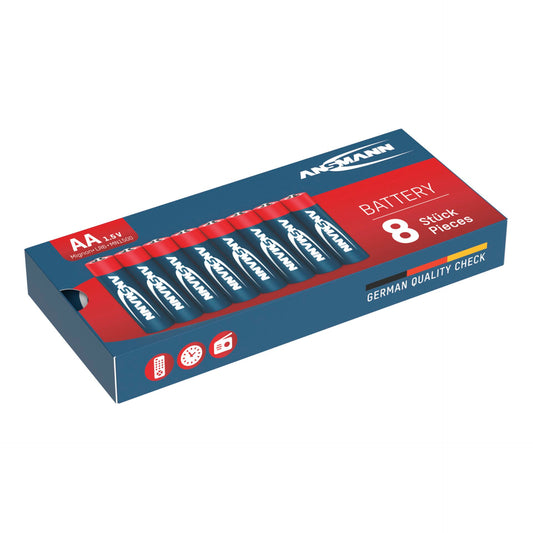 1x8 Ansmann Alkaline Mignon AA LR 6 red-line