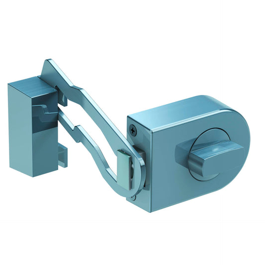 Olympia RS 50 R Door Lock with Locking Bar   silvergrey