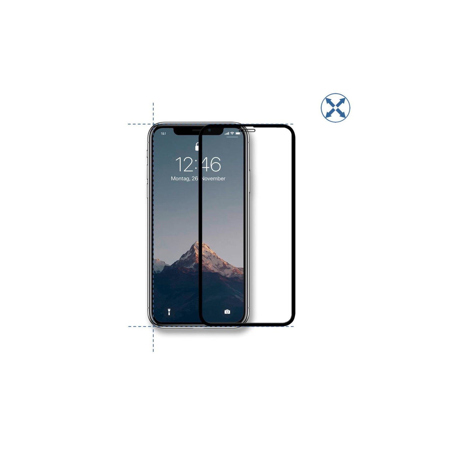 Woodcessories 3D Black Frame Premium Glass iPhone Xr / 11