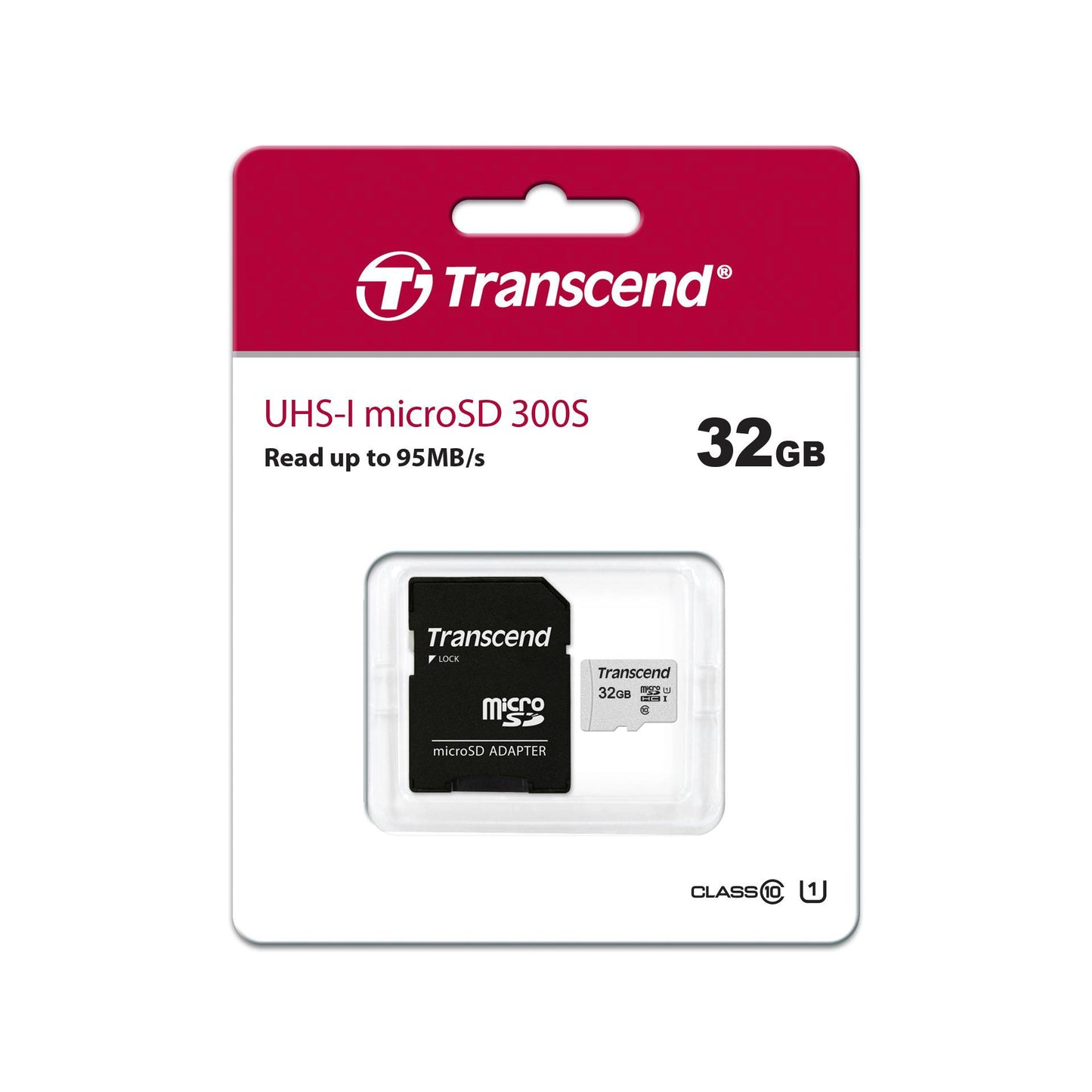 Transcend microSDHC 300S-A  32GB Class 10 UHS-I U1