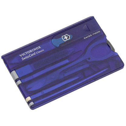 Victorinox SWISSCARD blue transparent