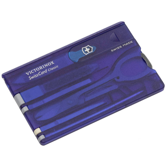 Victorinox SWISSCARD blue transparent