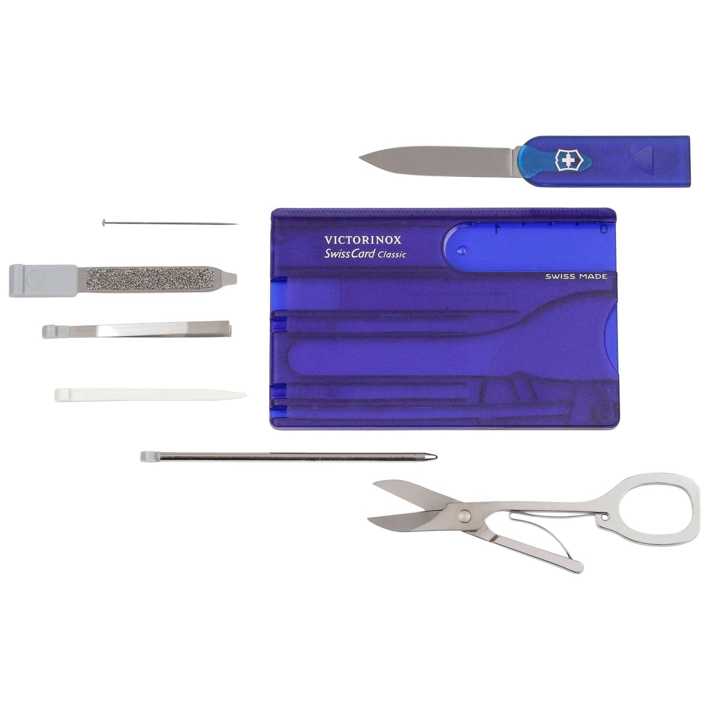 Victorinox SWISSCARD blue transparent