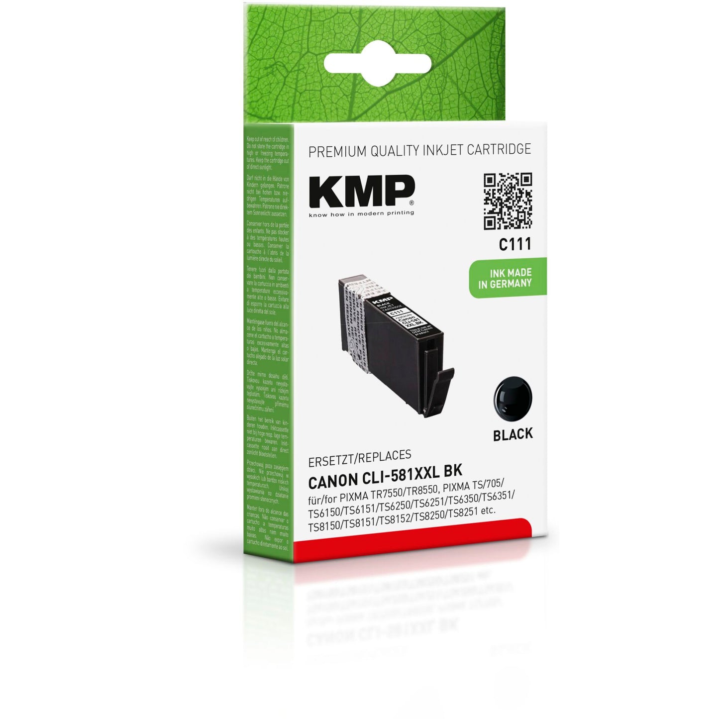 KMP C111 ink cartridge black compatible with Canon CLI-581XXL