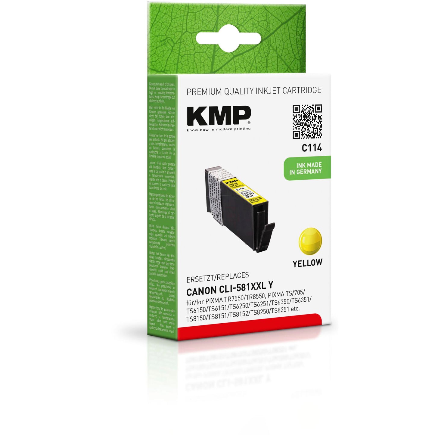KMP C114 ink cartridge yellow compatible with Canon CLI-581XXL