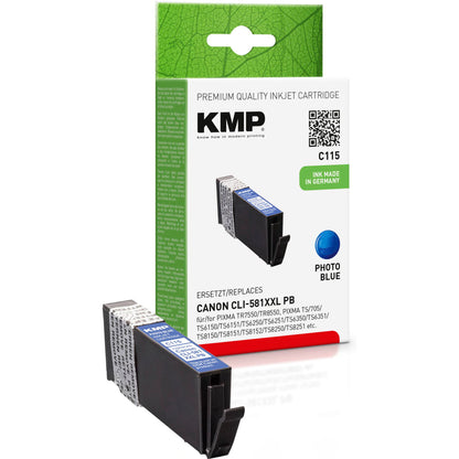 KMP C115 ink cartridge blue compatible with Canon CLI-581XXL