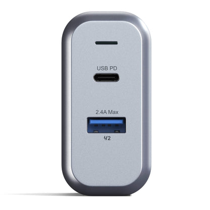 Satechi 30W Dual Port Wall Charger space gray