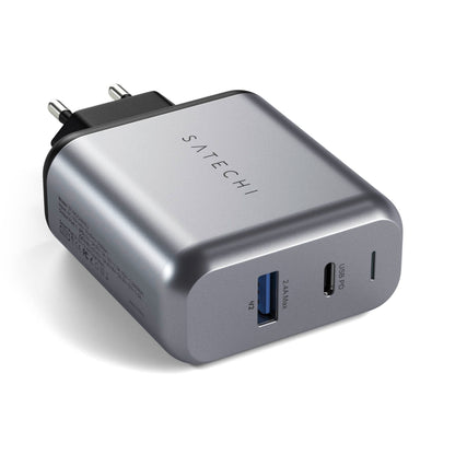Satechi 30W Dual Port Wall Charger space gray