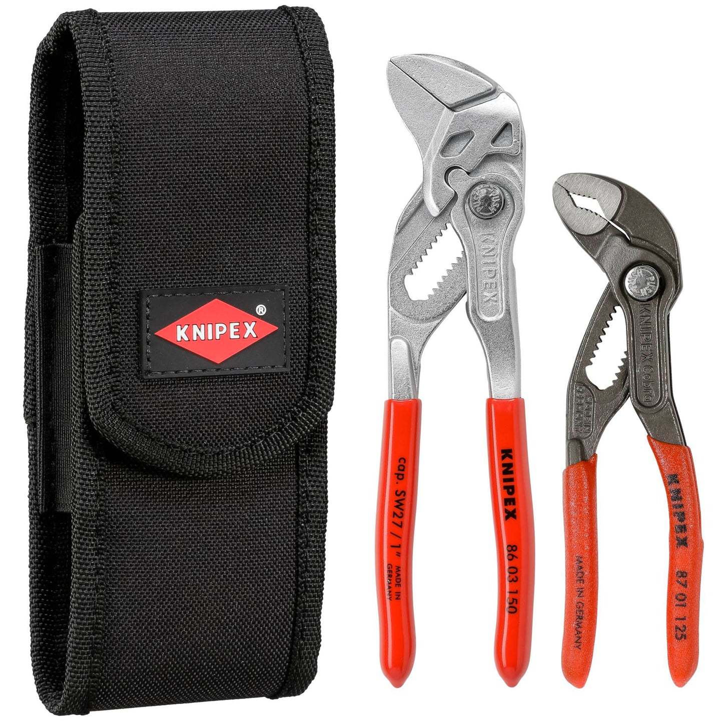 KNIPEX Mini Pliers Set in belt tool pouch 2 parts