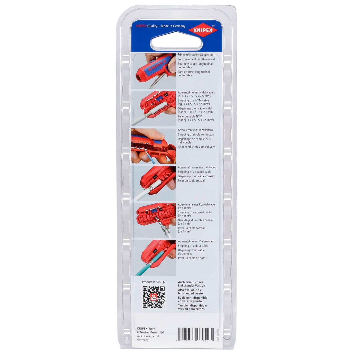 KNIPEX ErgoStrip Universal Stripping Tool