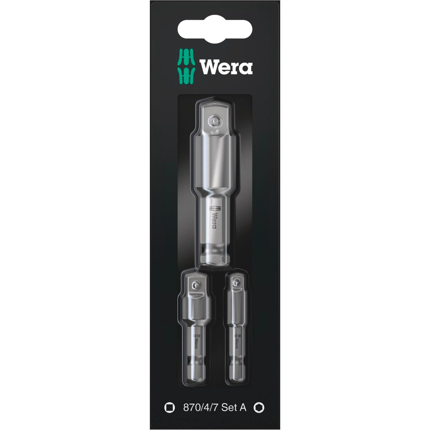 WERA 870/4/7 Set A SB Tool Shafts