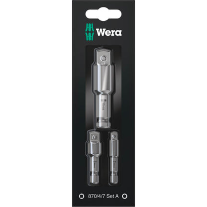 WERA 870/4/7 Set A SB Tool Shafts